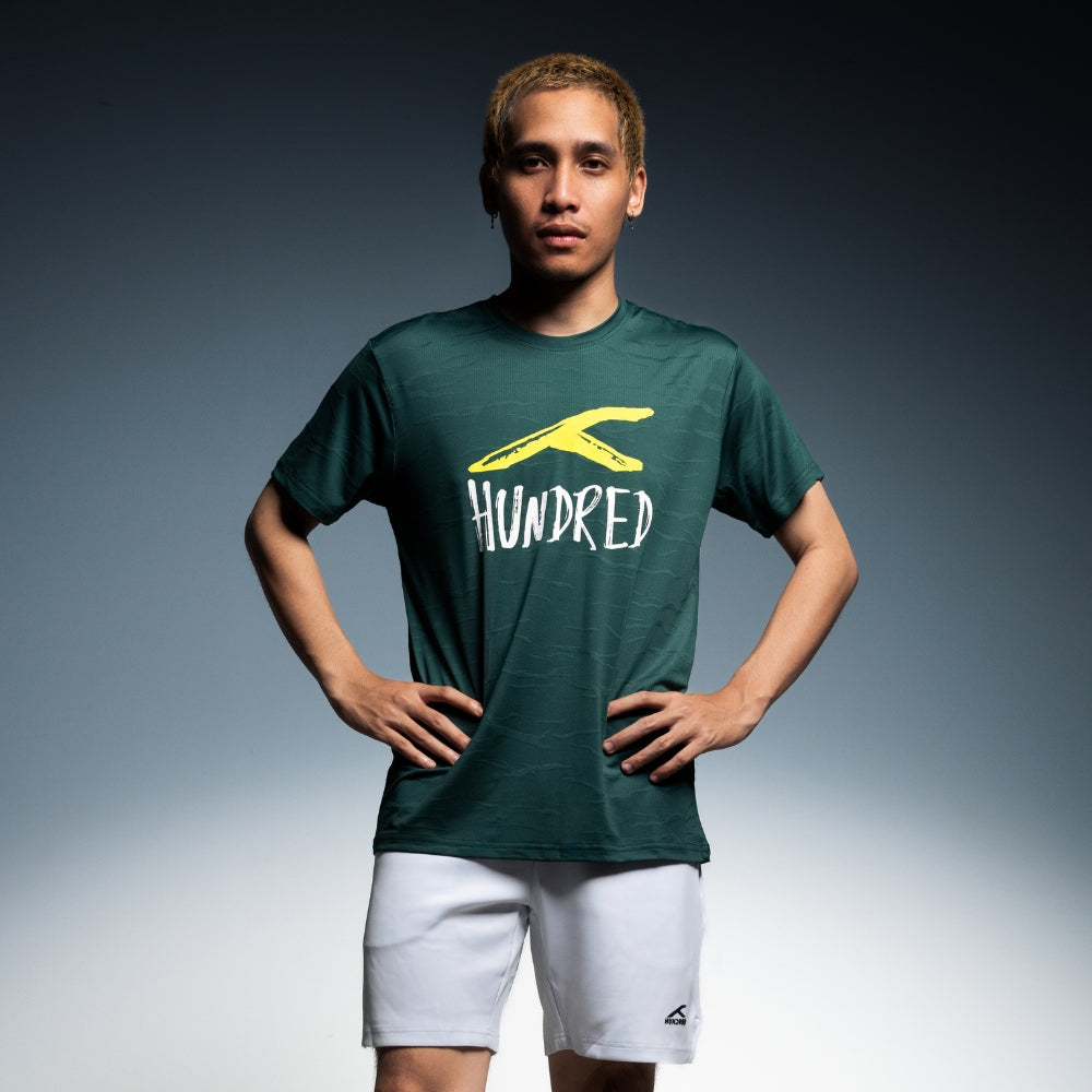 Hundred Signature Unisex Round Neck Tee - Green