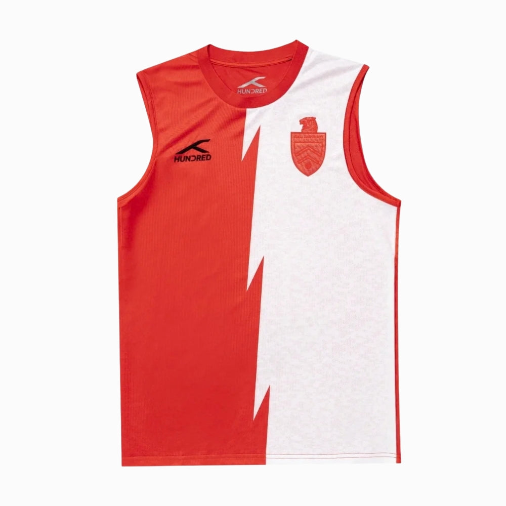 HUNDRED KLCFC 2024 TRAINING JERSEY - SLEEVELESS (RED/WHITE)