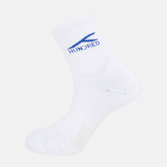 Hi-Quarters Socks - White / Blue