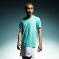 Hundred Textured Unisex Round Neck Tee - Turquoise