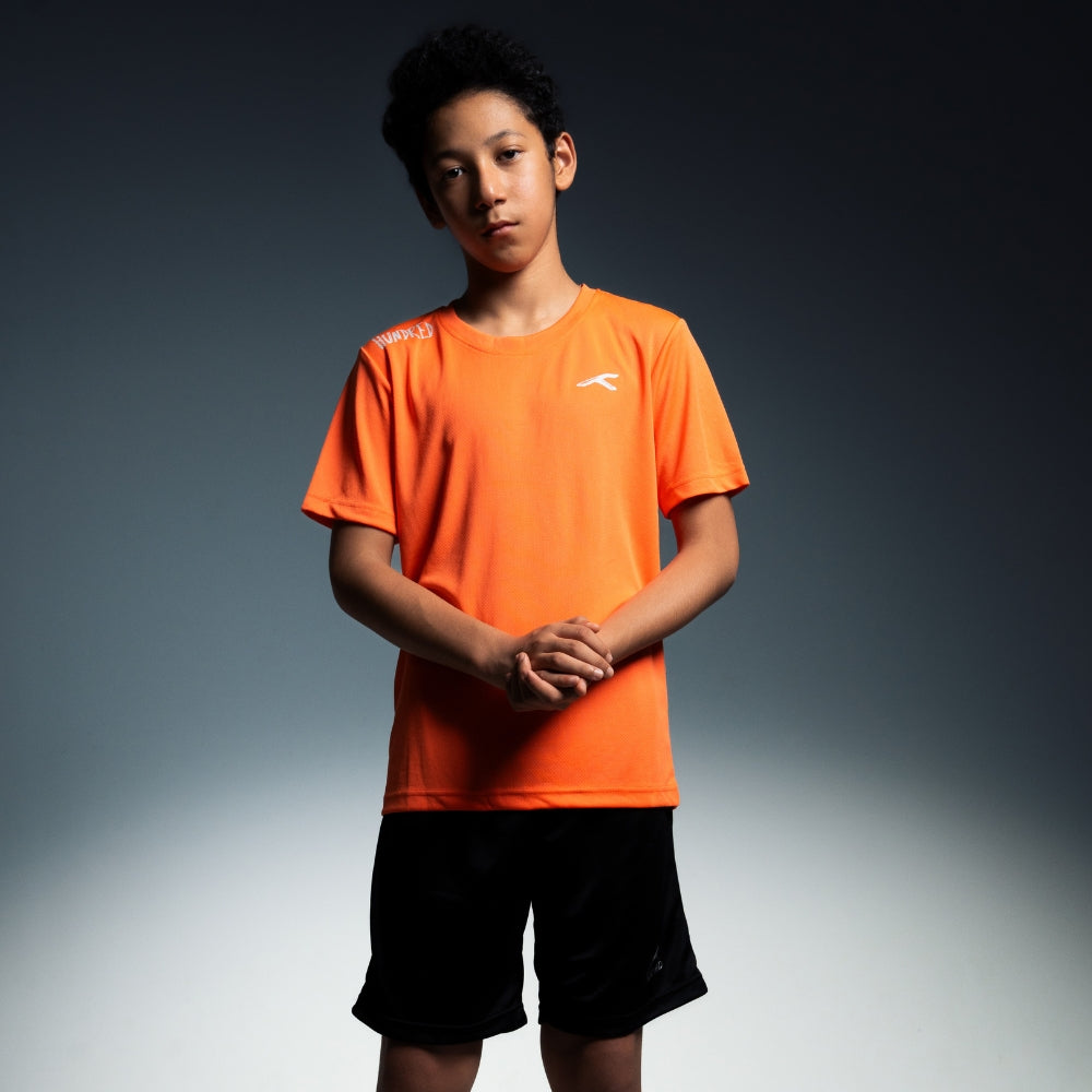 Hundred Classic Unisex Round Neck Tee - Orange