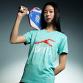 Hundred Signature Unisex Round Neck Tee - Turquoise