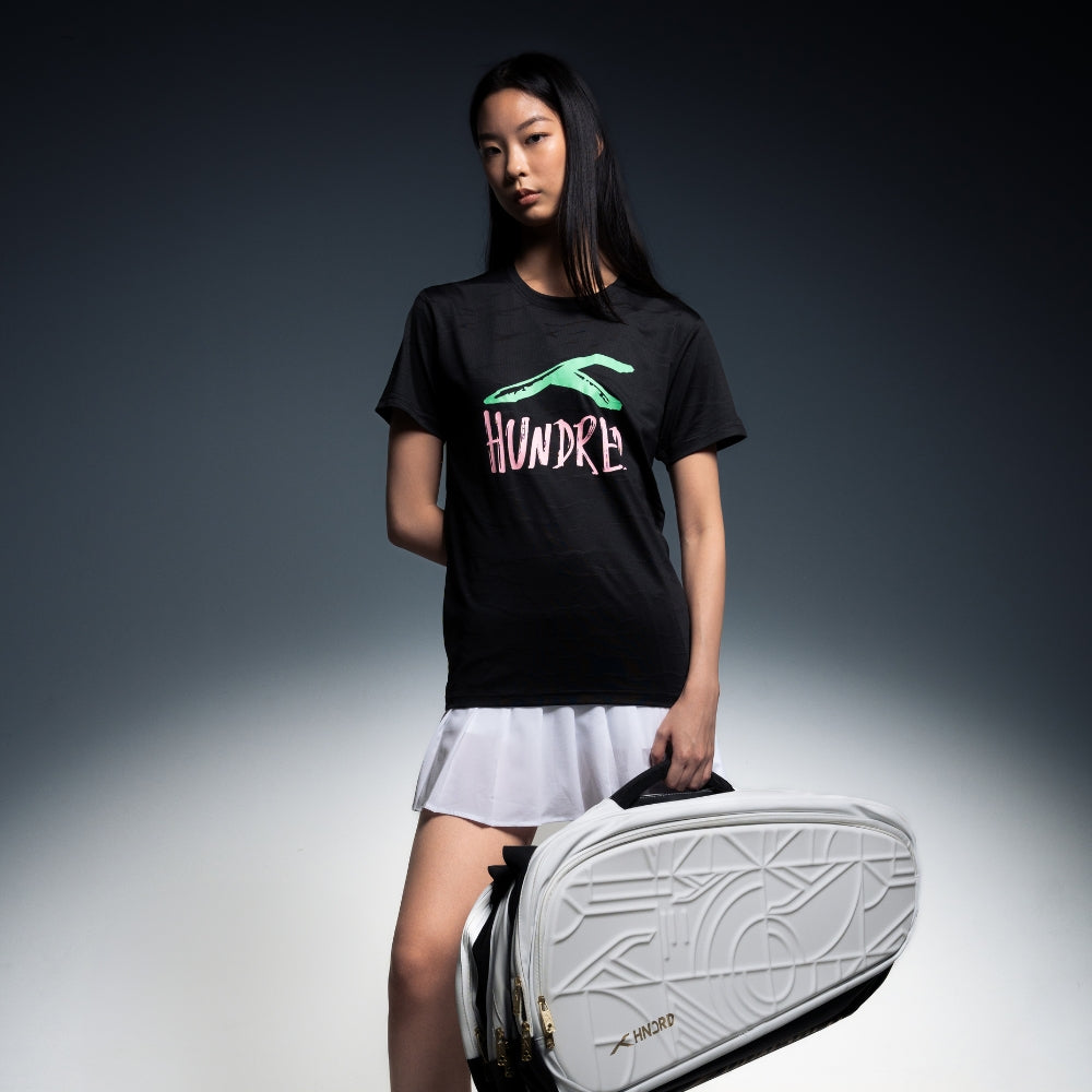 Hundred Signature Unisex Round Neck Tee - Black