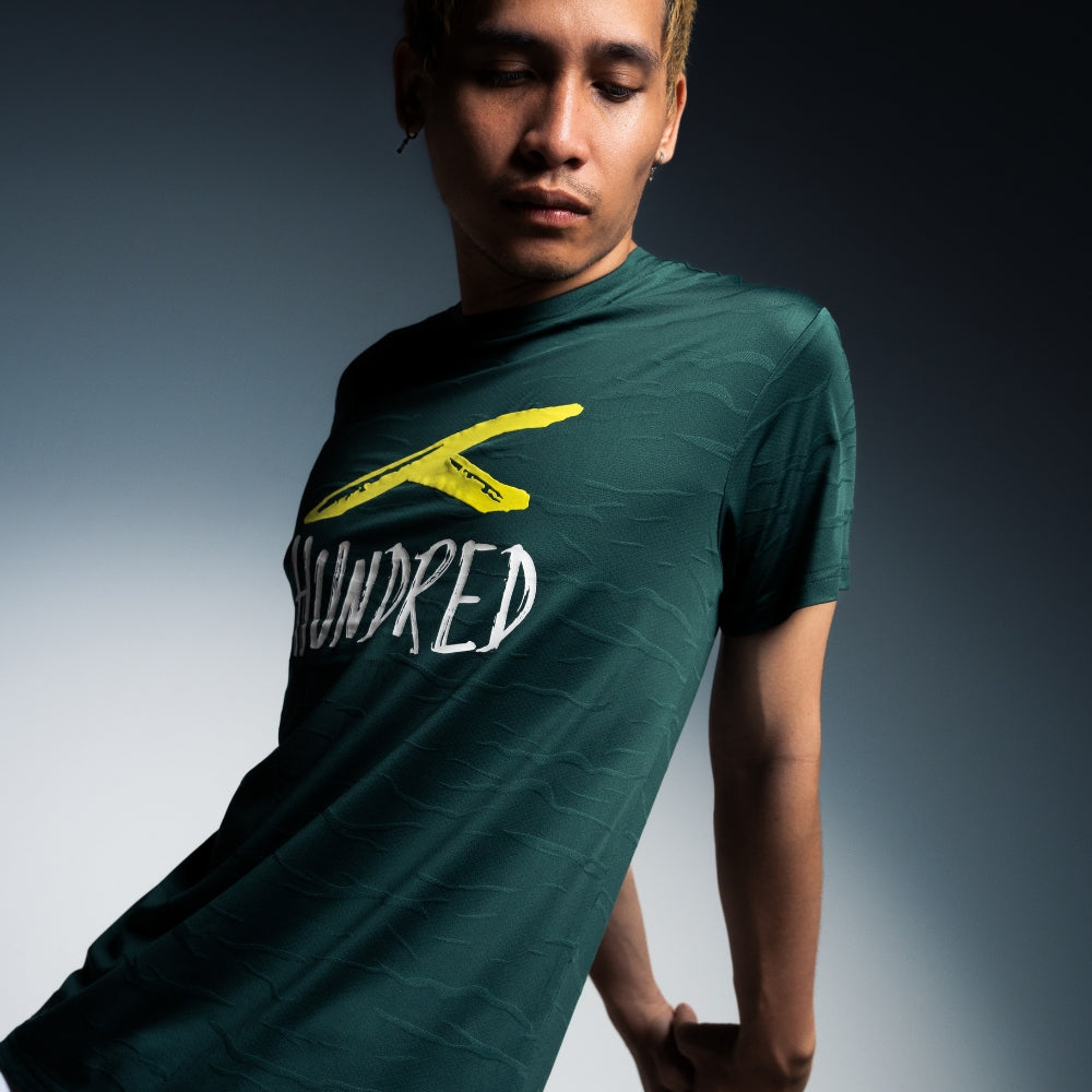 Hundred Signature Unisex Round Neck Tee - Green