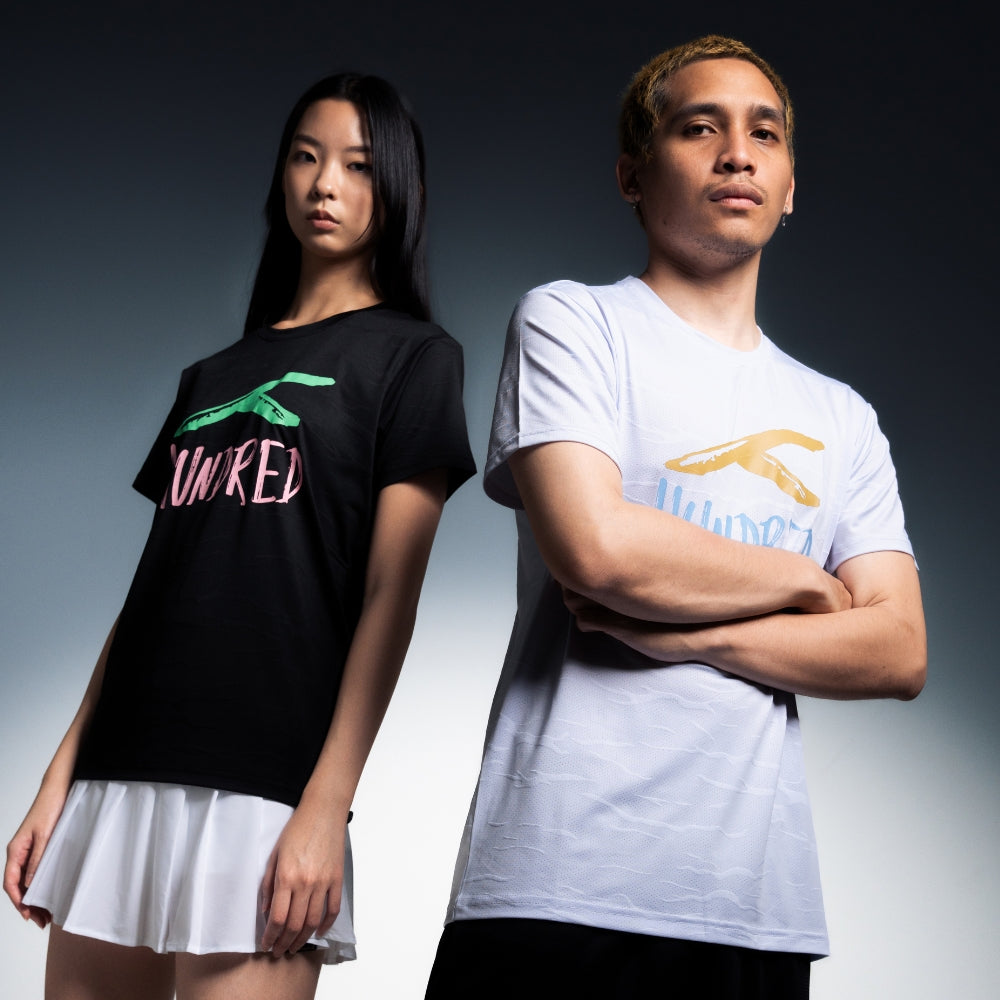 Hundred Signature Unisex Round Neck Tee - White
