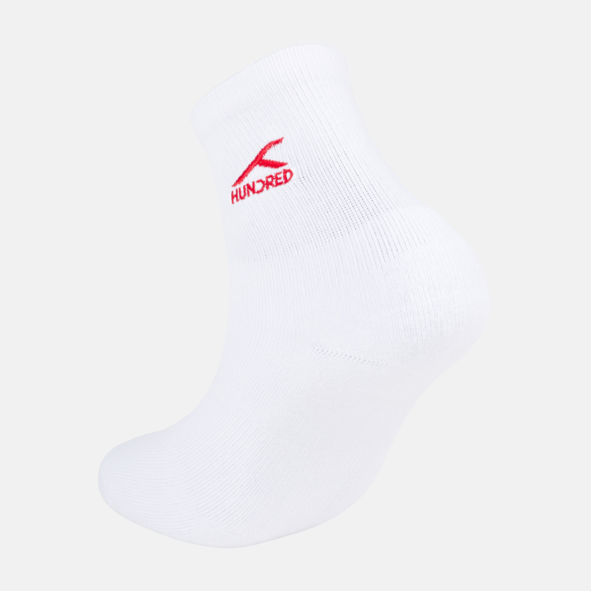 Quarter Socks - White / Red