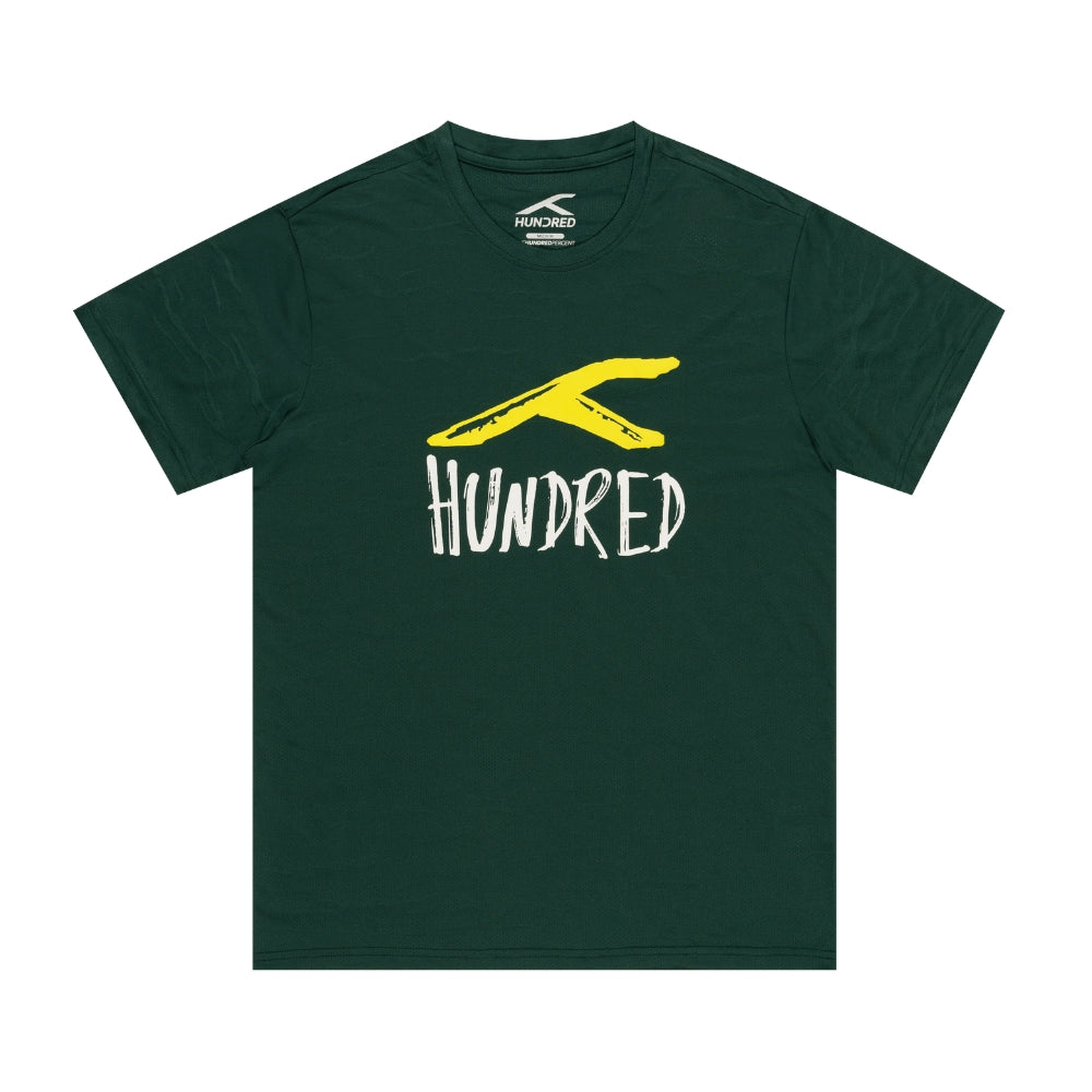 Hundred Signature Unisex Round Neck Tee - Green