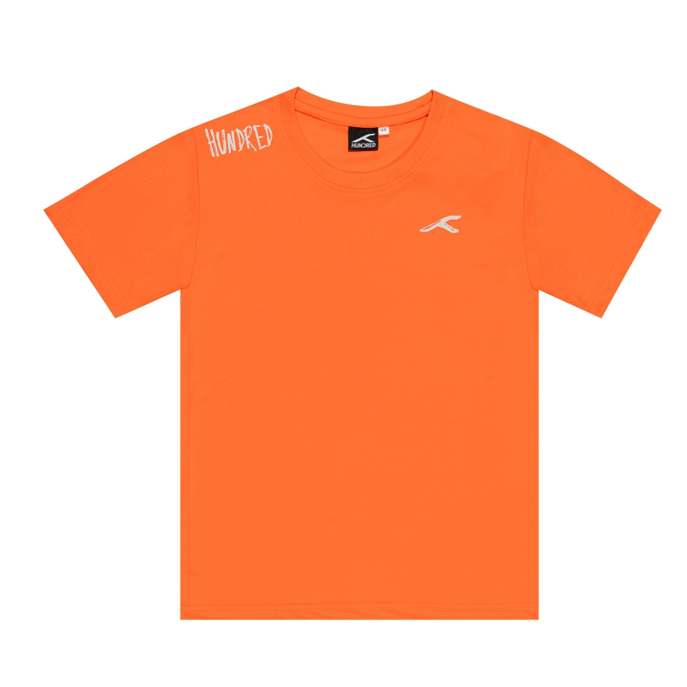 Hundred Classic Unisex Round Neck Tee - Orange