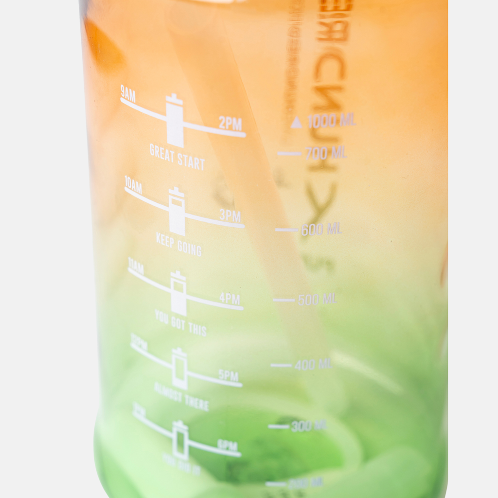 Hundred Water Bottle PUNE - Orange/Green (1000 ML)