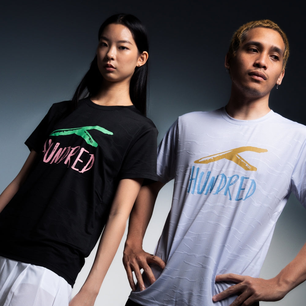 Hundred Signature Unisex Round Neck Tee - Black