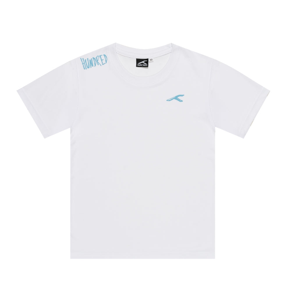 Hundred Classic Unisex Round Neck Tee - White