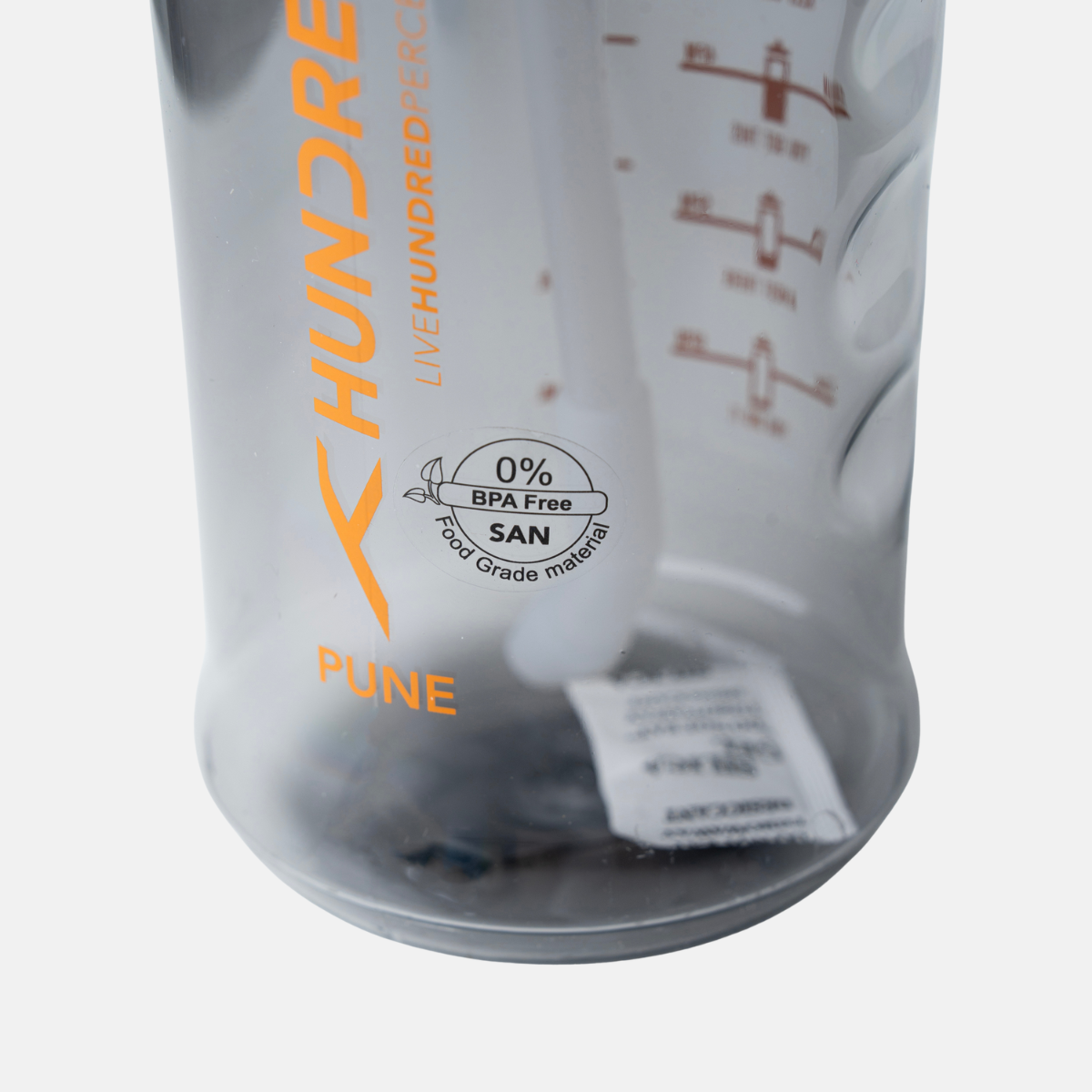 Hundred Water Bottle PUNE - Black (1000 ML)
