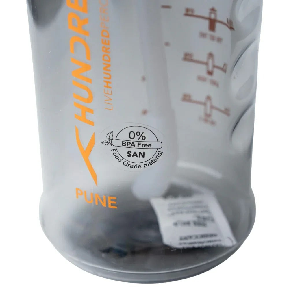 Hundred Water Bottle PUNE - Black (1000 ML)