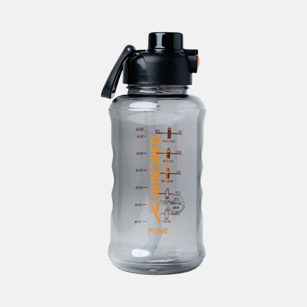 Hundred Water Bottle PUNE - Black (1000 ML)