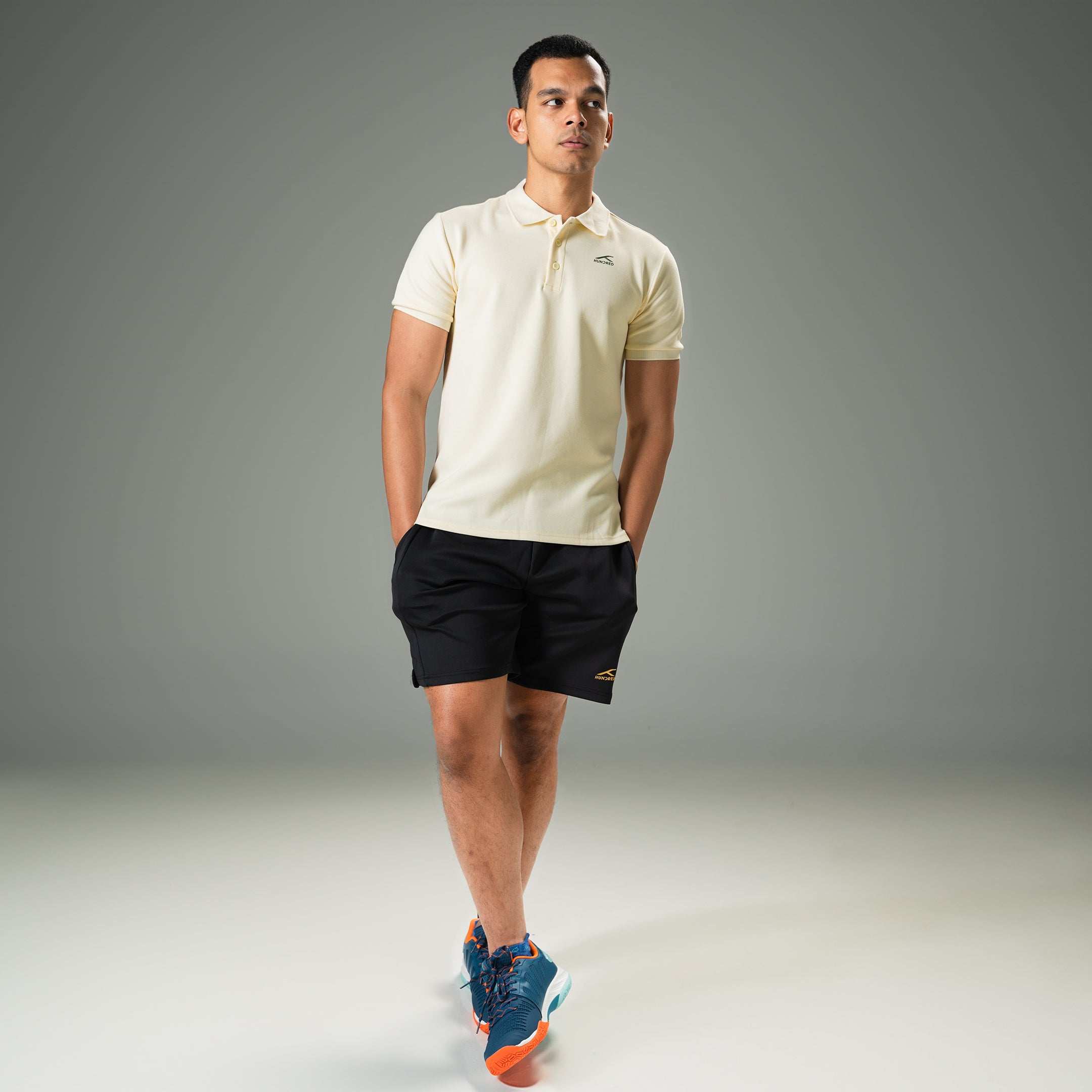 Hundred Men's Polo T-shirt - Ecru