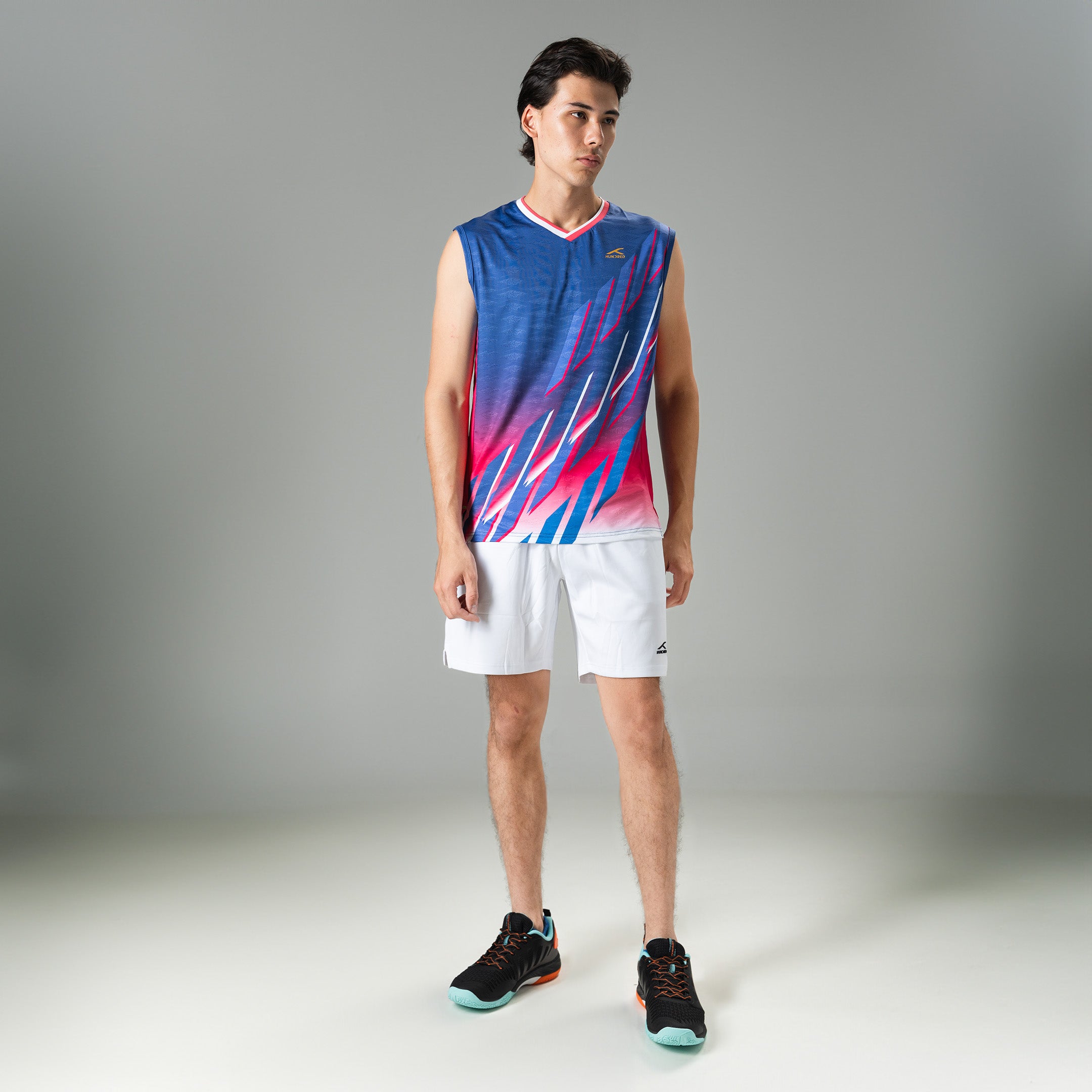 Hundred Sleeveless T-shirt - Blue