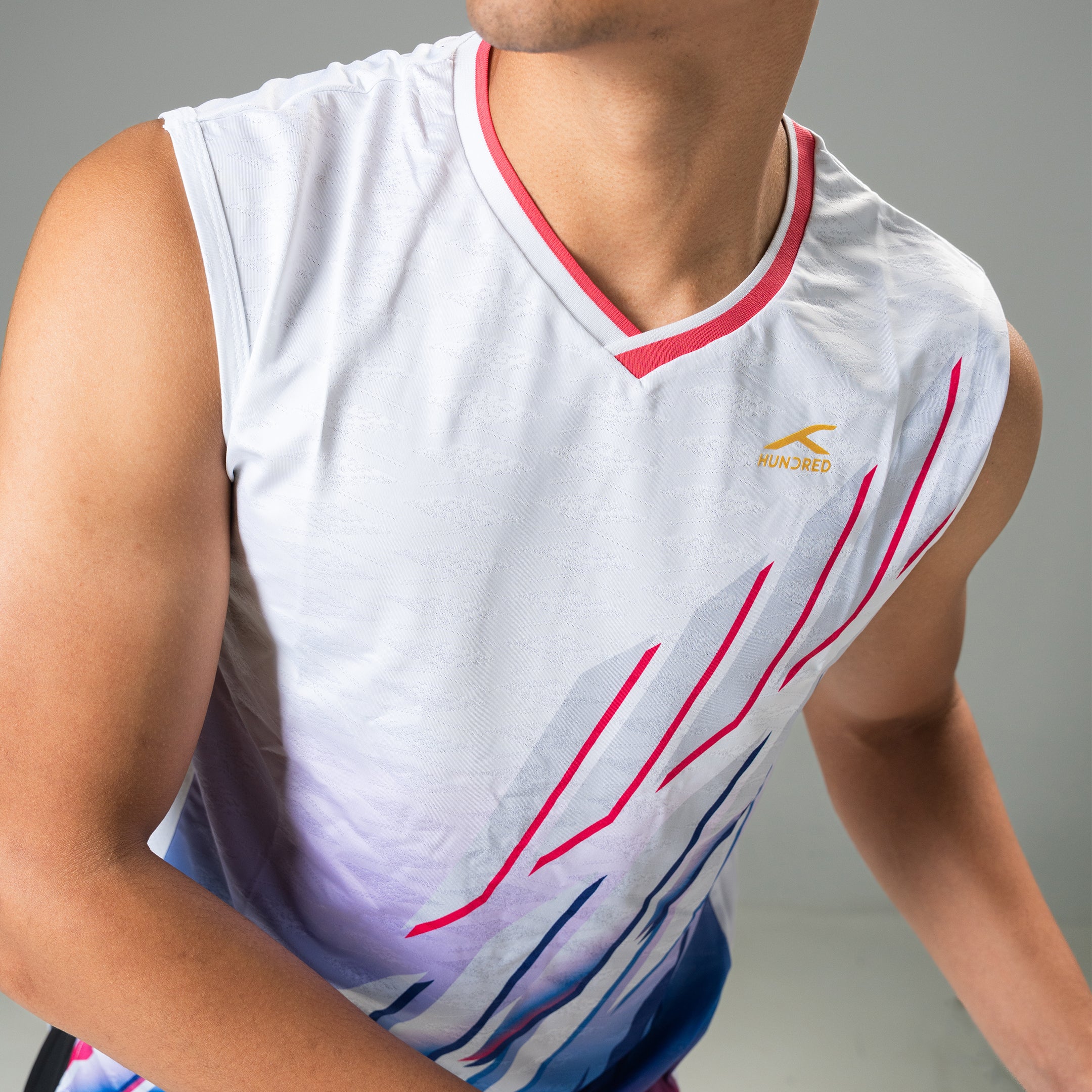 Hundred Sleeveless T-shirt - White