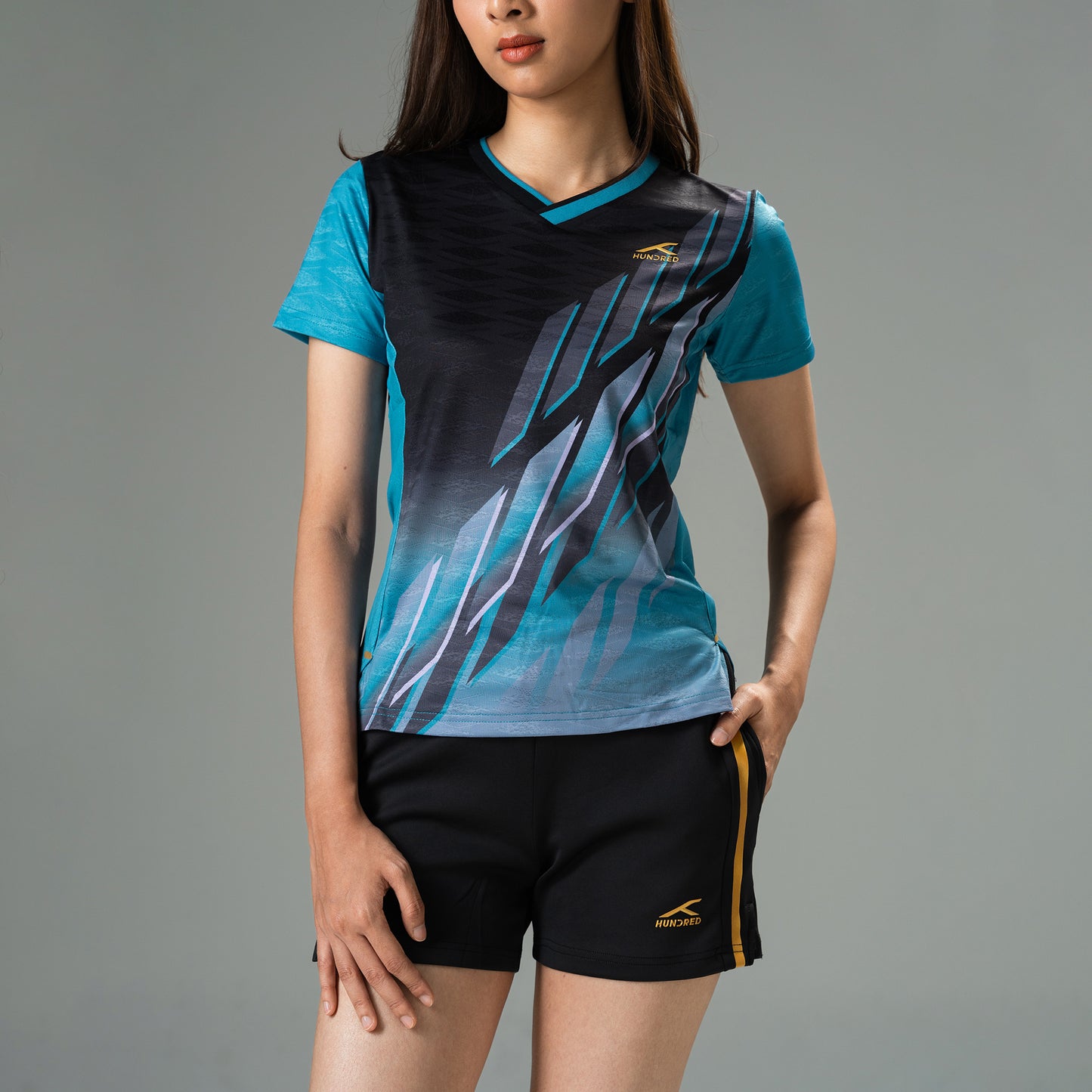 Hundred Women's VN T-shirt - Emerald Green