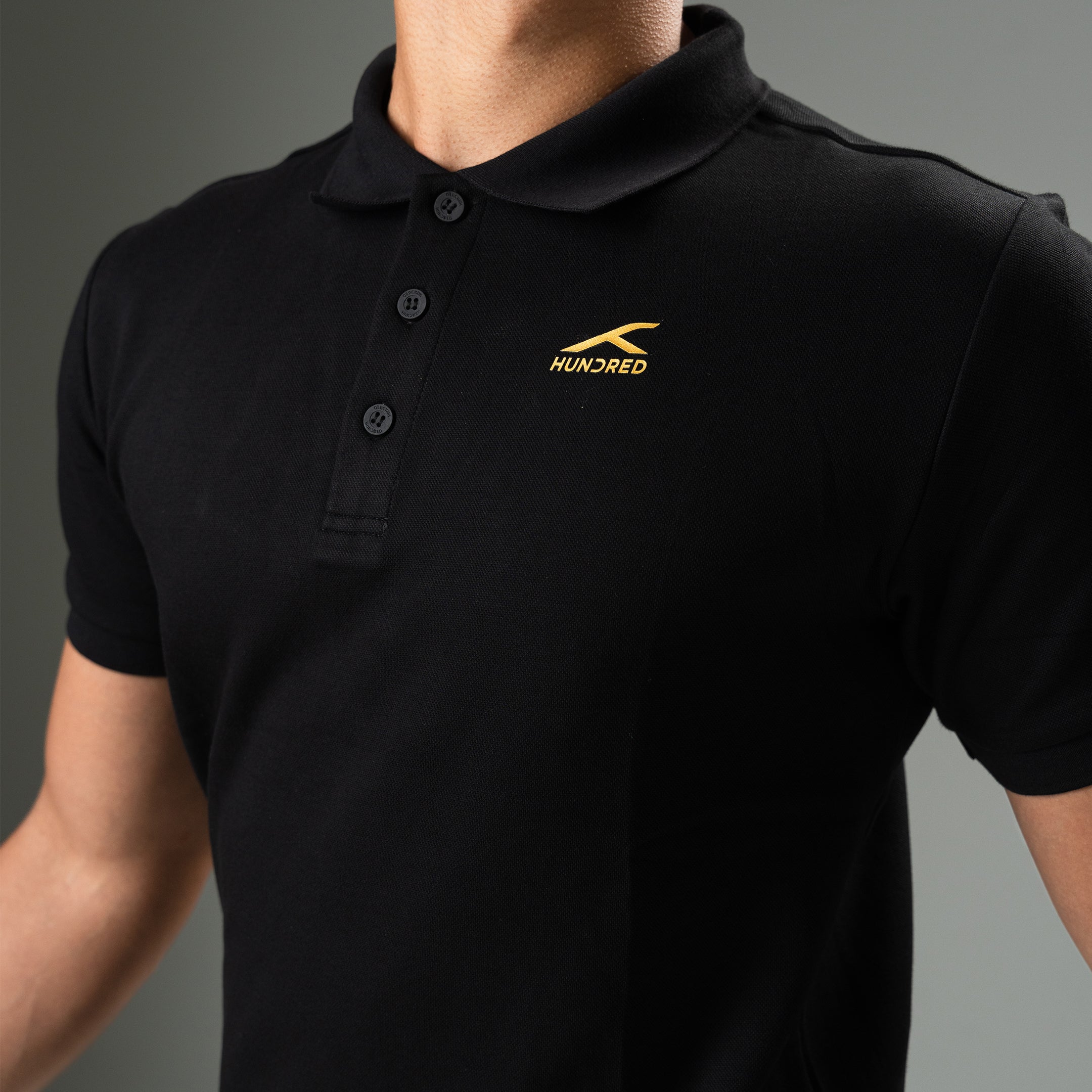 Hundred Men's Polo T-shirt - Black