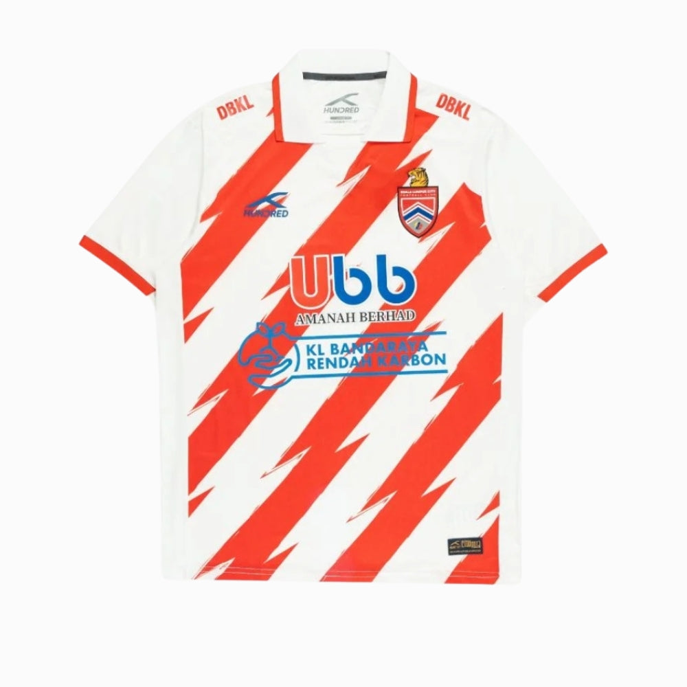 HUNDRED KLCFC 2024 HOME JUNIOR JERSEY (RED/WHITE) - UBB Version