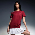 Hundred Textured Unisex Round Neck Tee - Red